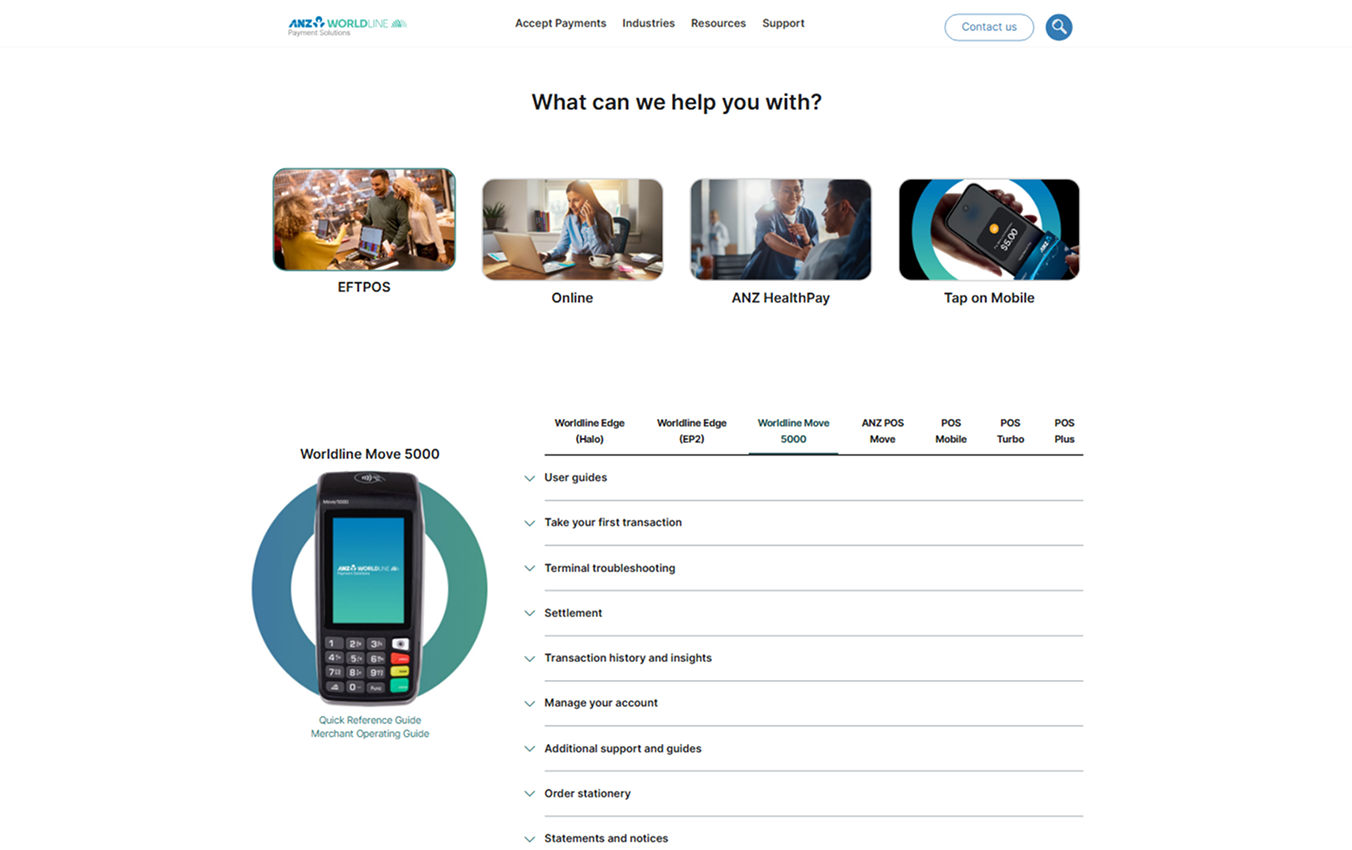 ANZ Worldline - terminal troubleshooting, desktop live