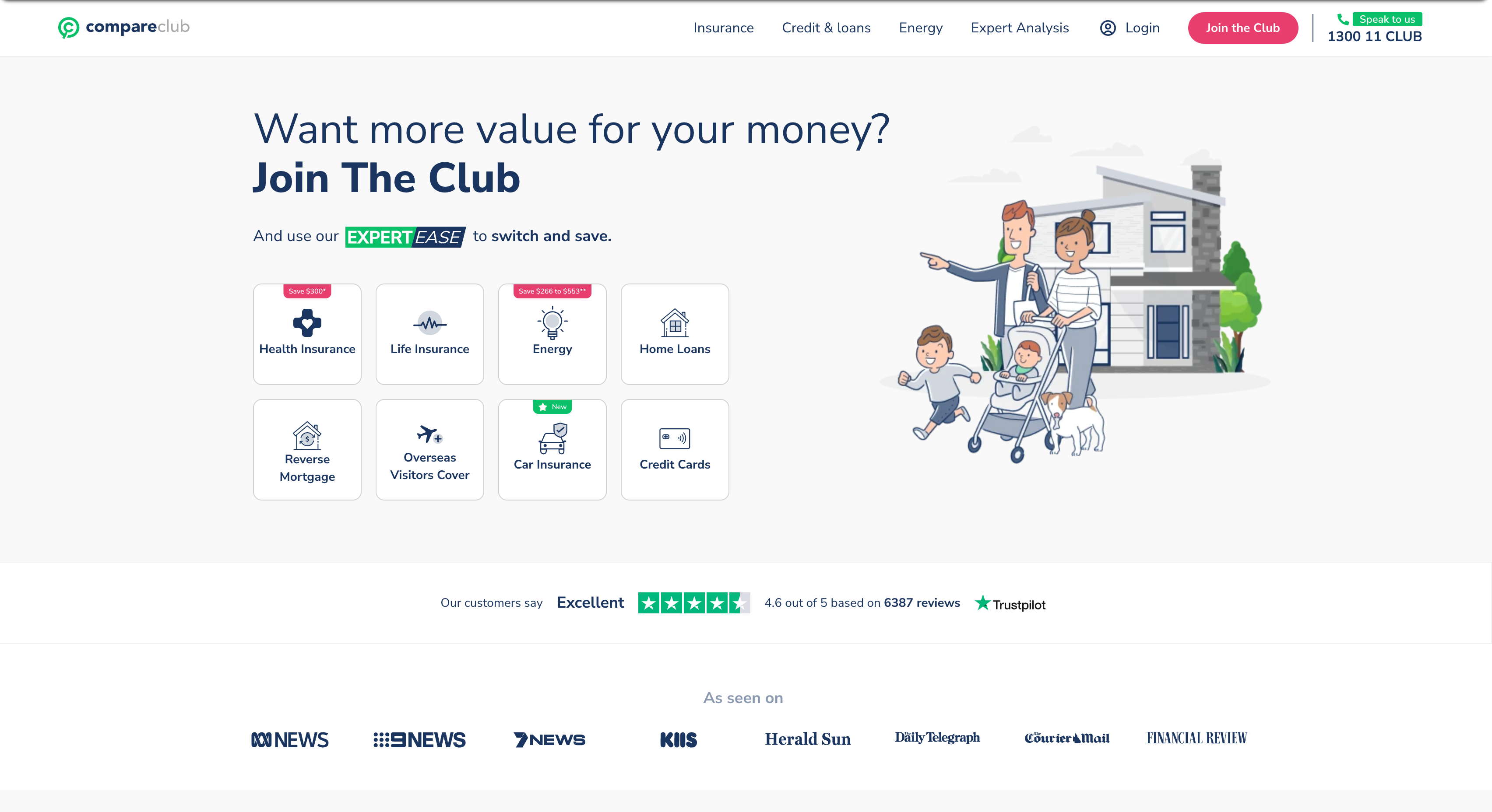 Compare Club — before rebrand