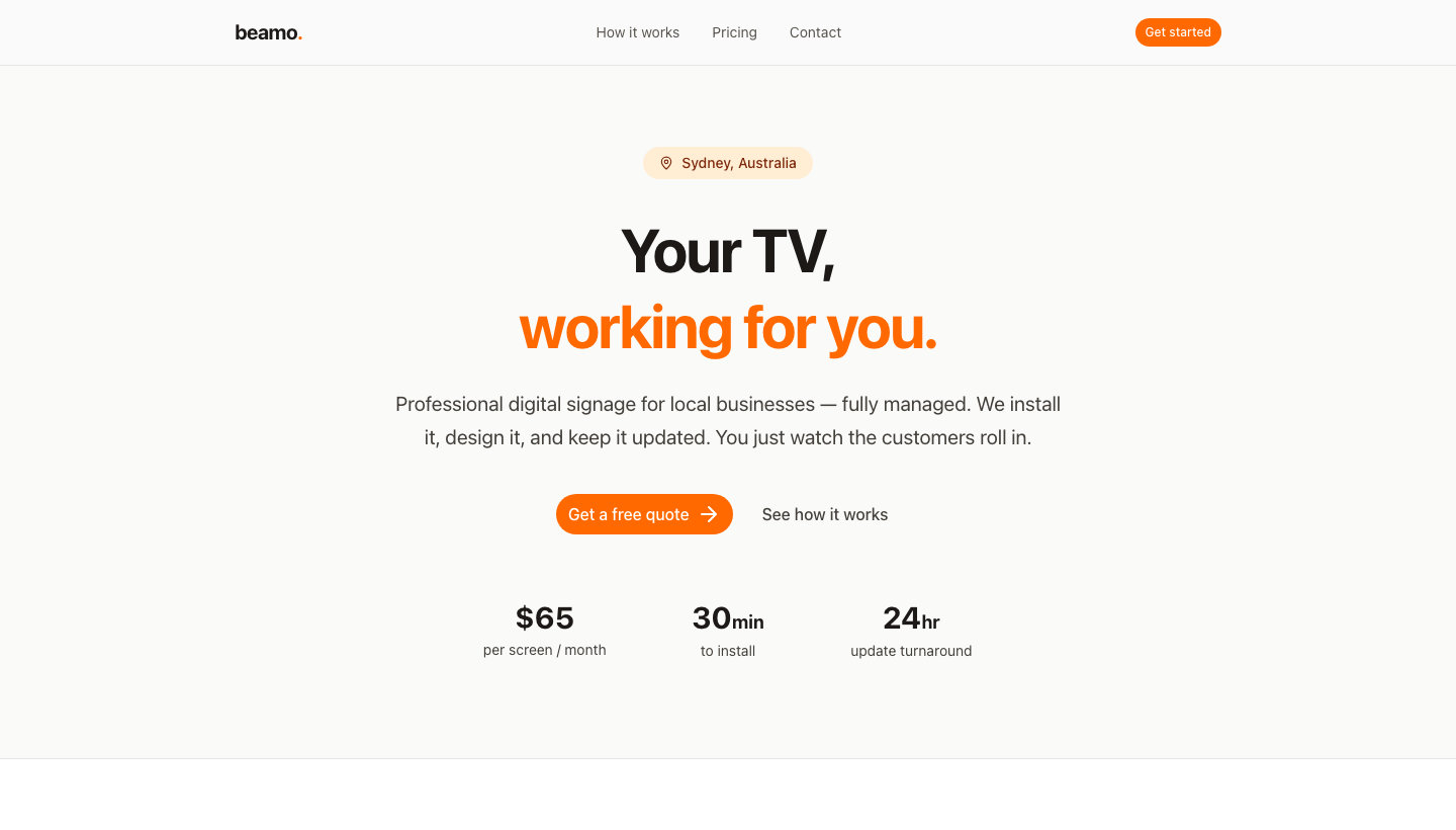 Building Beamo - a personal SaaS for local businesses